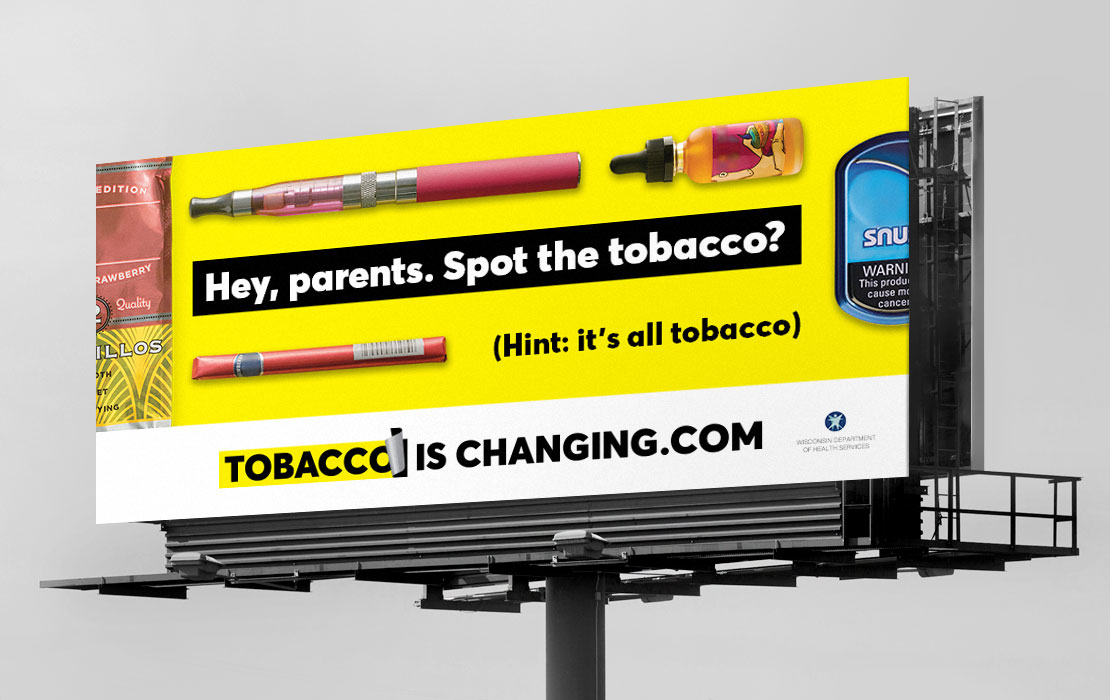 Billboard for tobaccoischanging.com